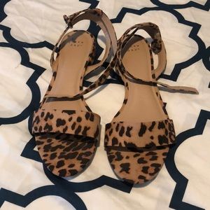 Leopard Strappy Sandals